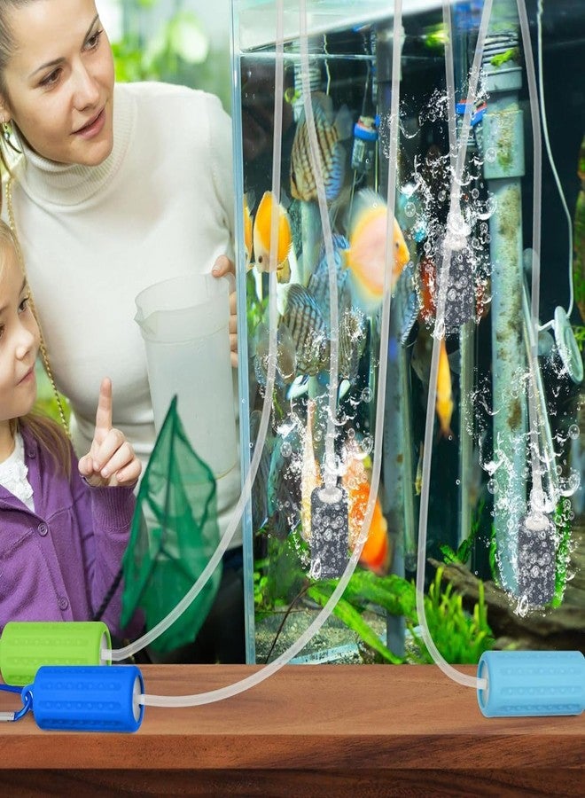 VAYINATO® Mini USB Powered Compact Portable Silent Airpump with Airtube and Airstone for Aquarium Fish Tank, Outdoor Fishing (Multi Colour) by Petzlifeworld - Image 2